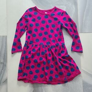 Tea Collection Pink and Blue Polka Dot Dress